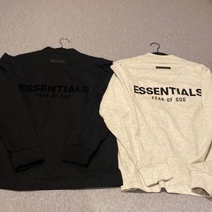 TWO Essentials Fear of God Long Sleeve Shirts